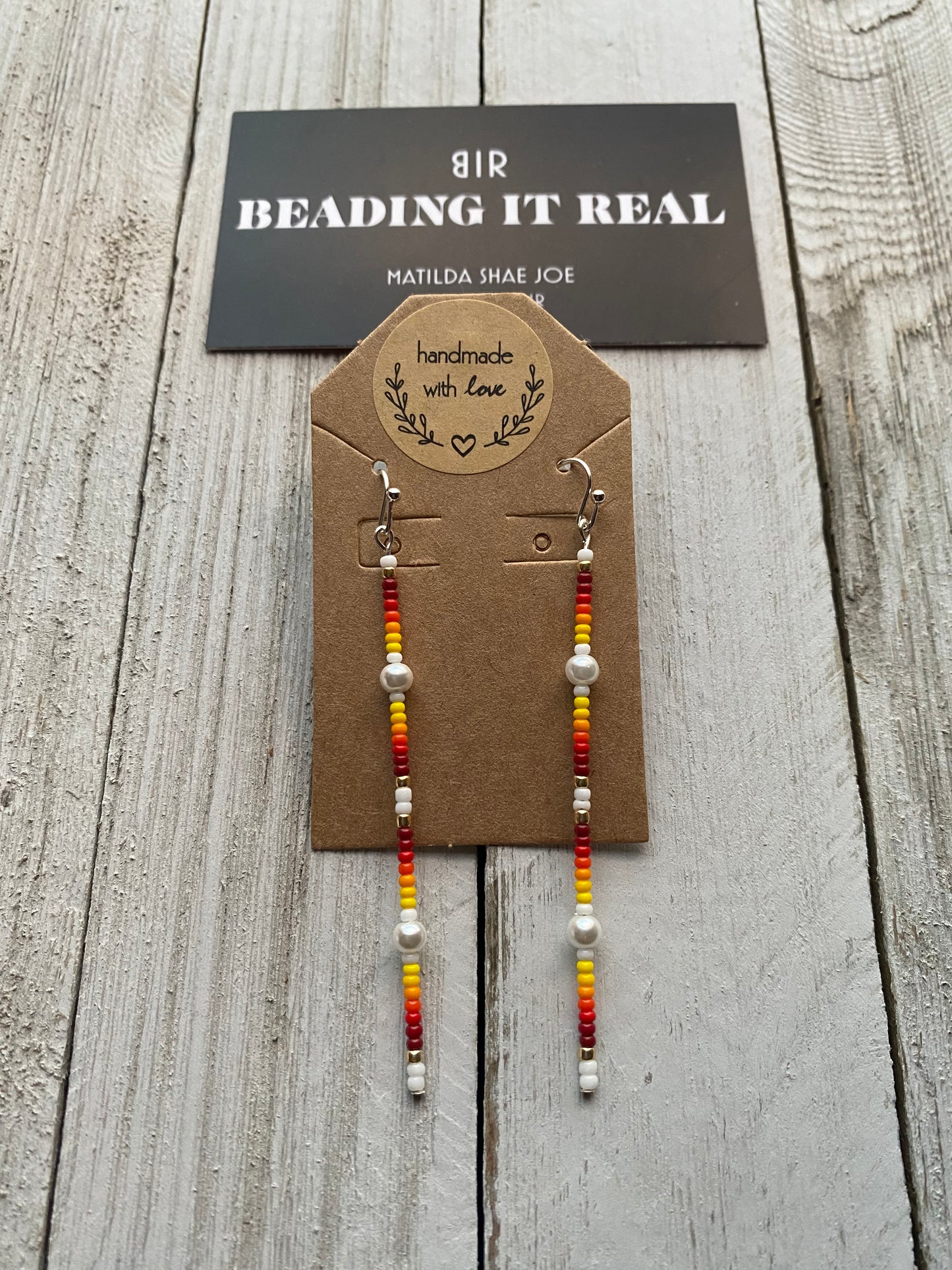 White Pearl Drops by Beading It Real