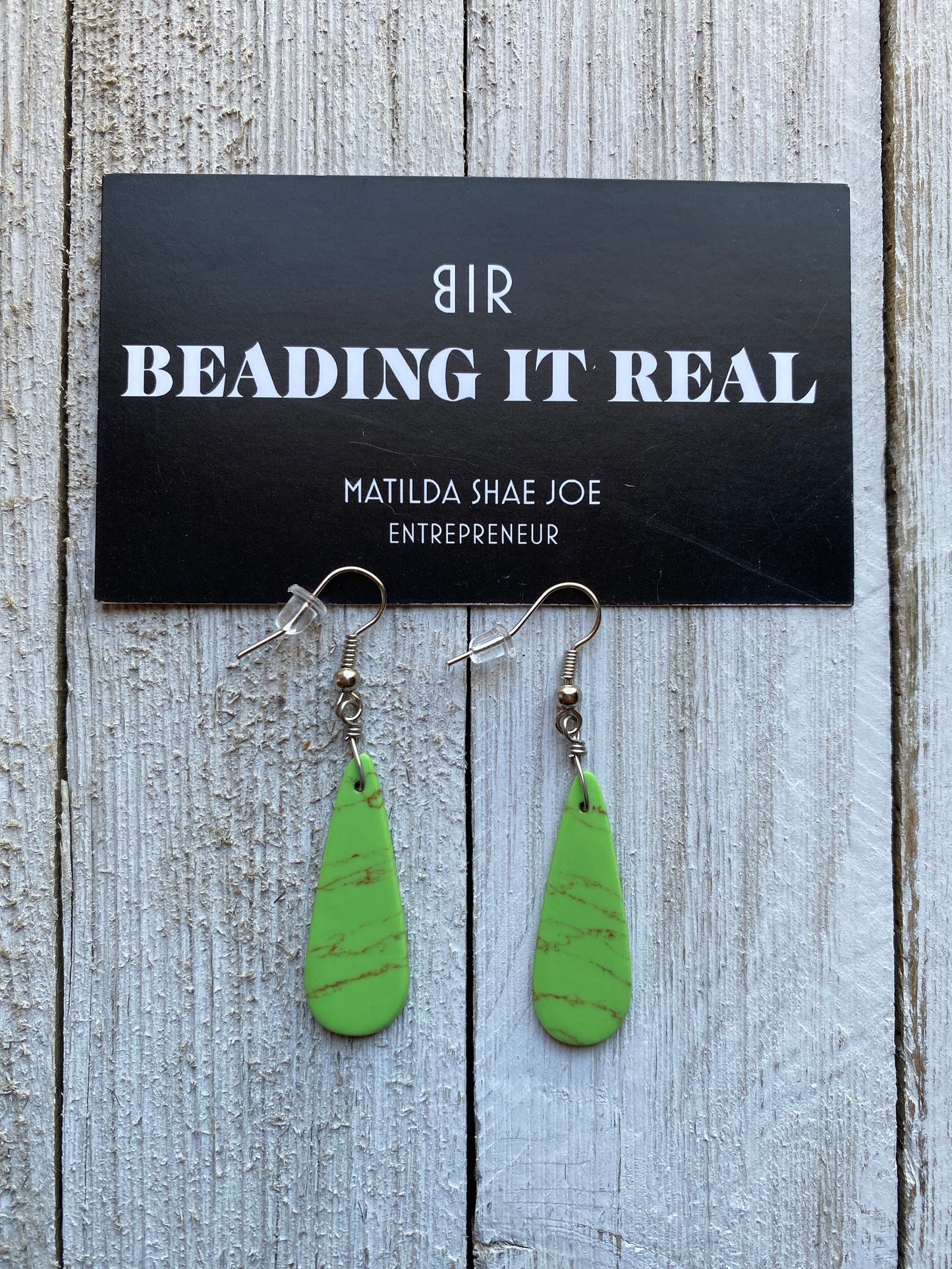 Lime Green Slabs by Beading It Real