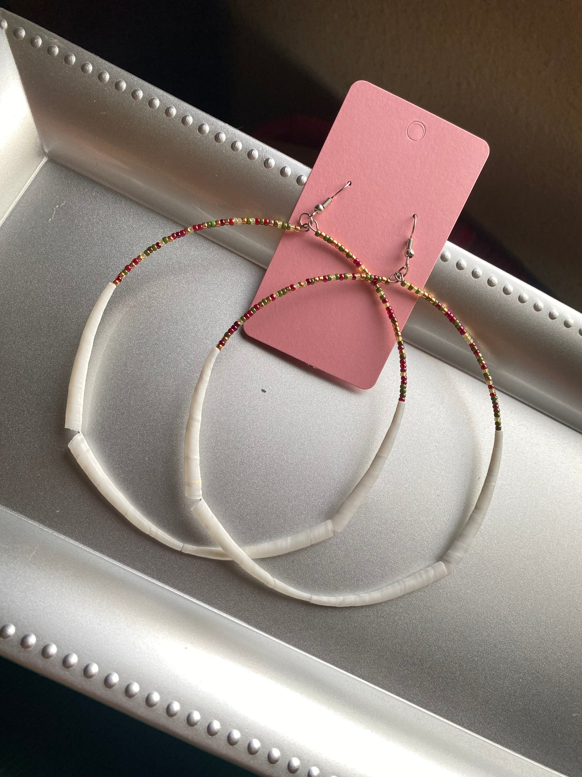 XL Cranberry Hoops by BIR