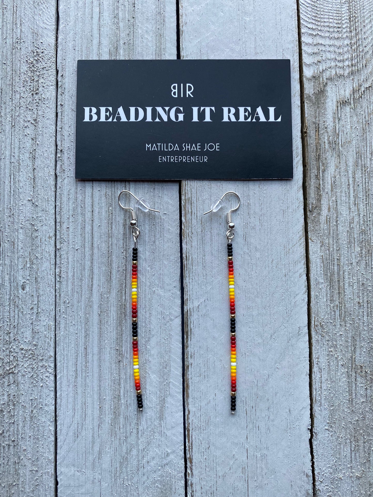 Black XL Single Drops by Beading It Real