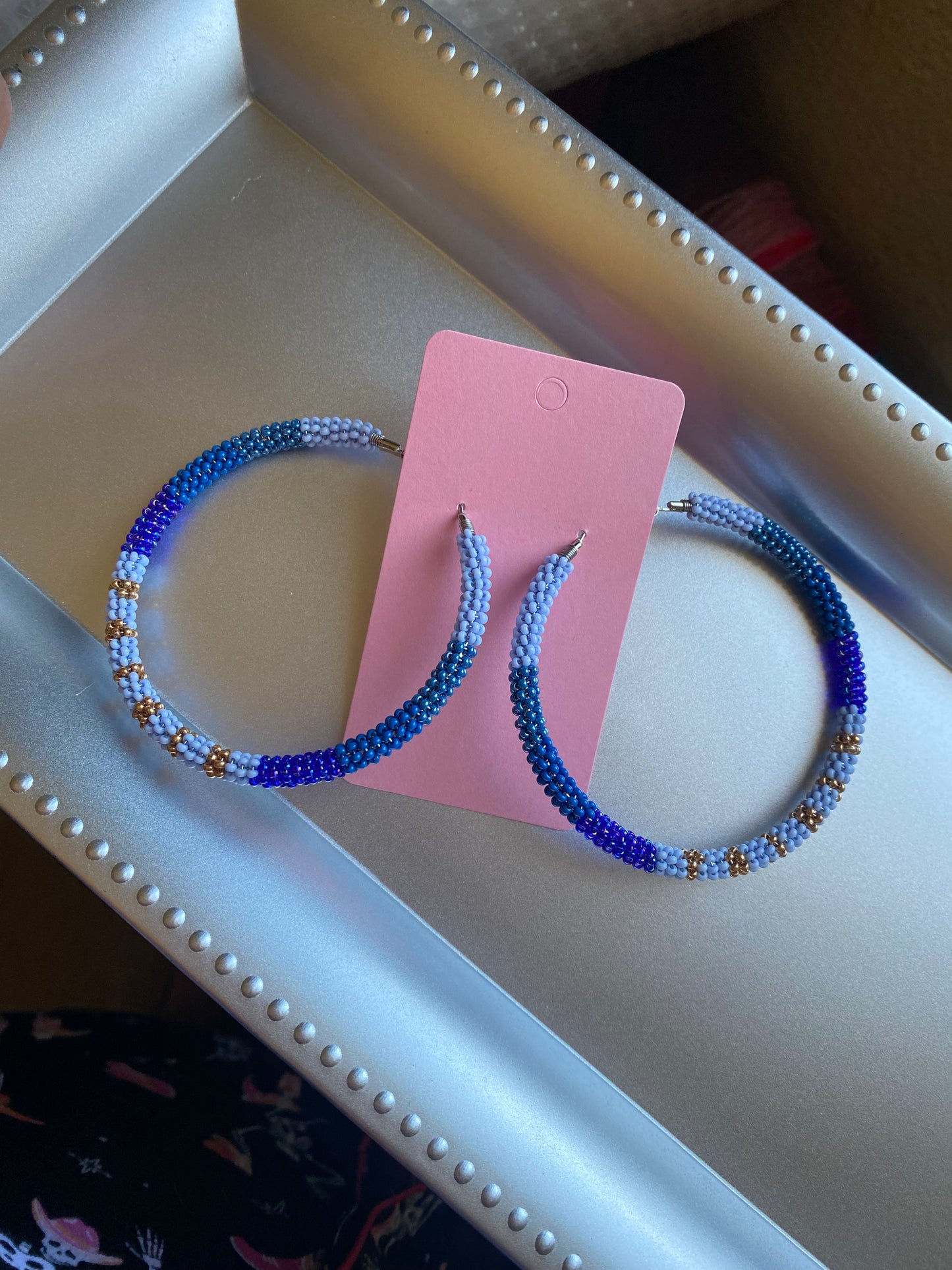 Blue Rain Hoops by BIR