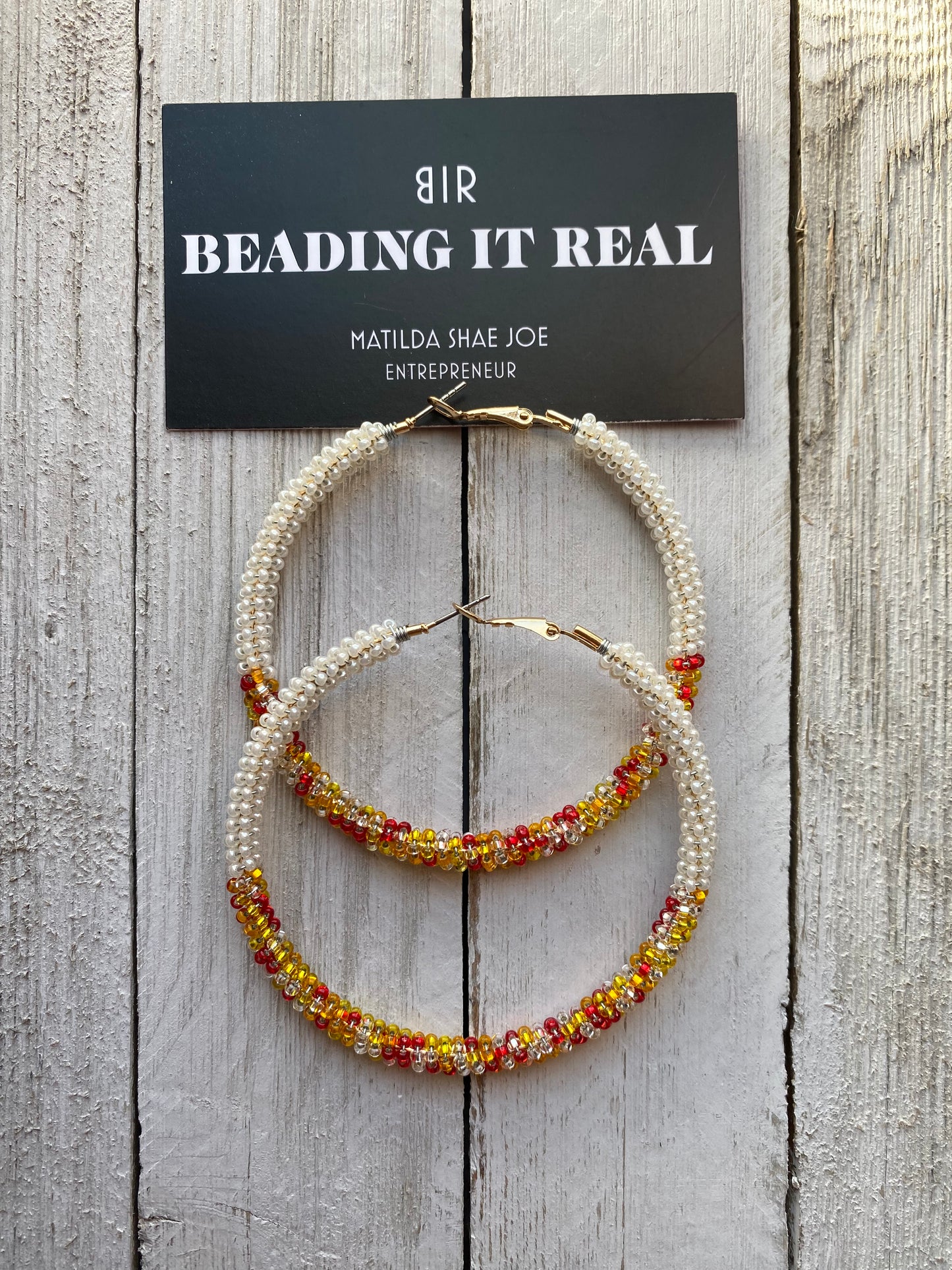 Autumn Babe Balance Hoops by Beading It Real