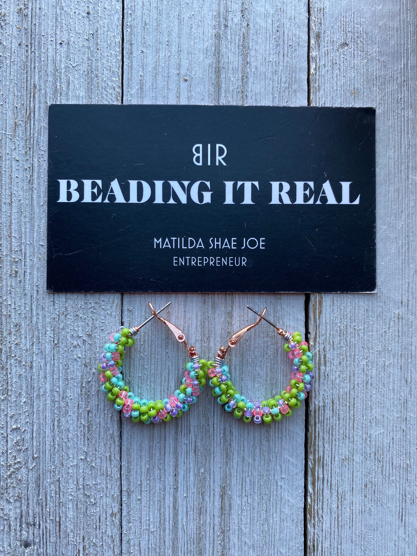 Mini Baby Spring Hoops by Beading It Real