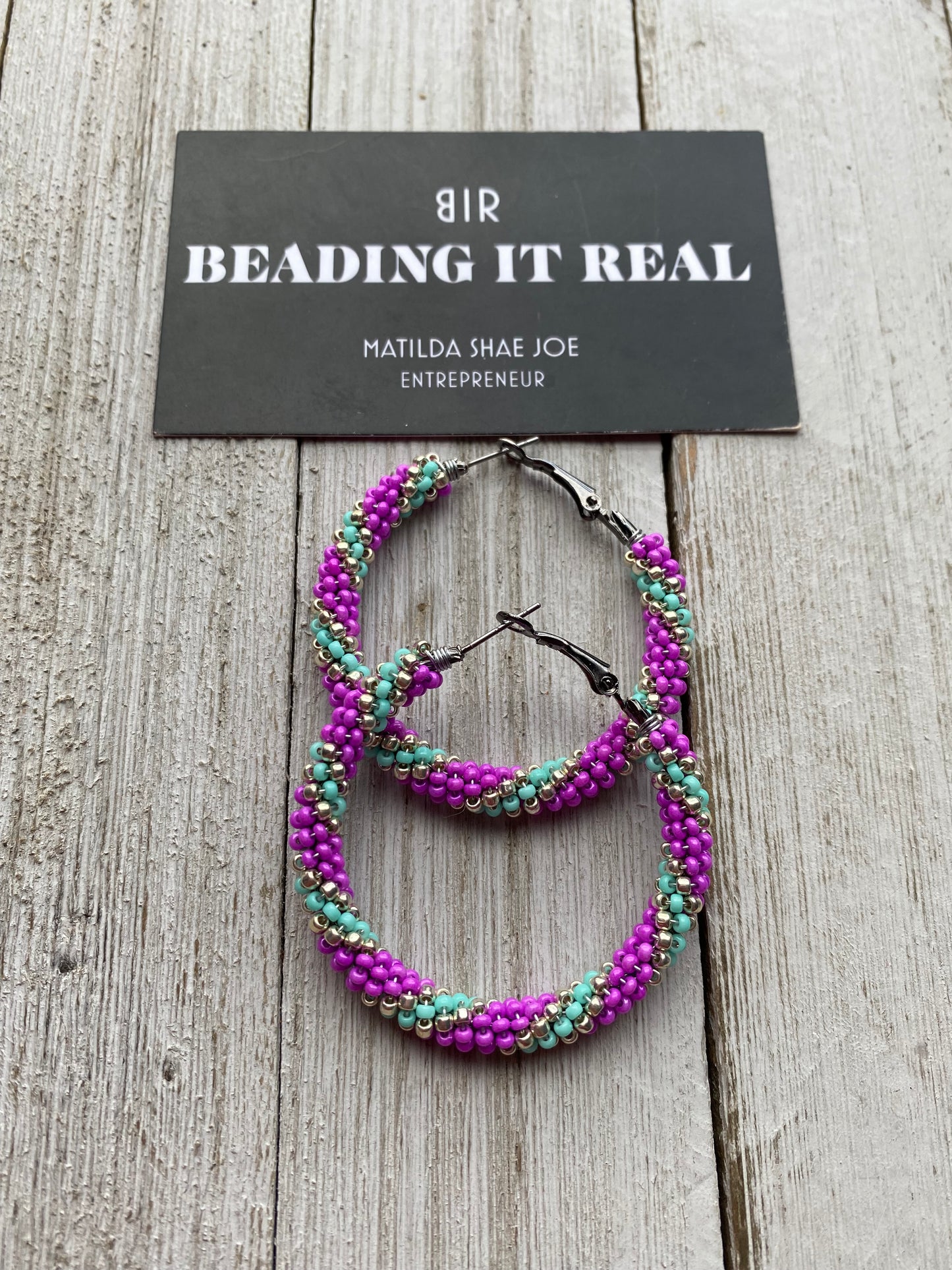 Banded Turquoise Love by Beading It Real