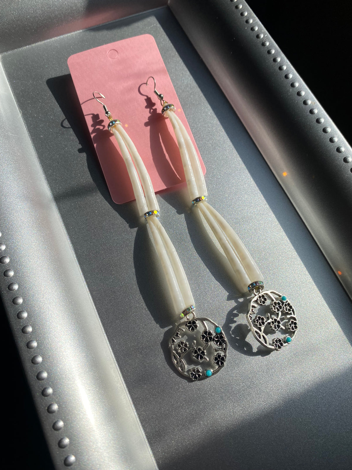 Dentalium Shell Earrings by BIR