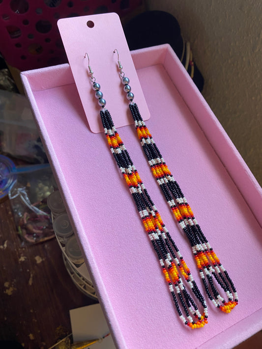 Black Sandset Dangles by BIR