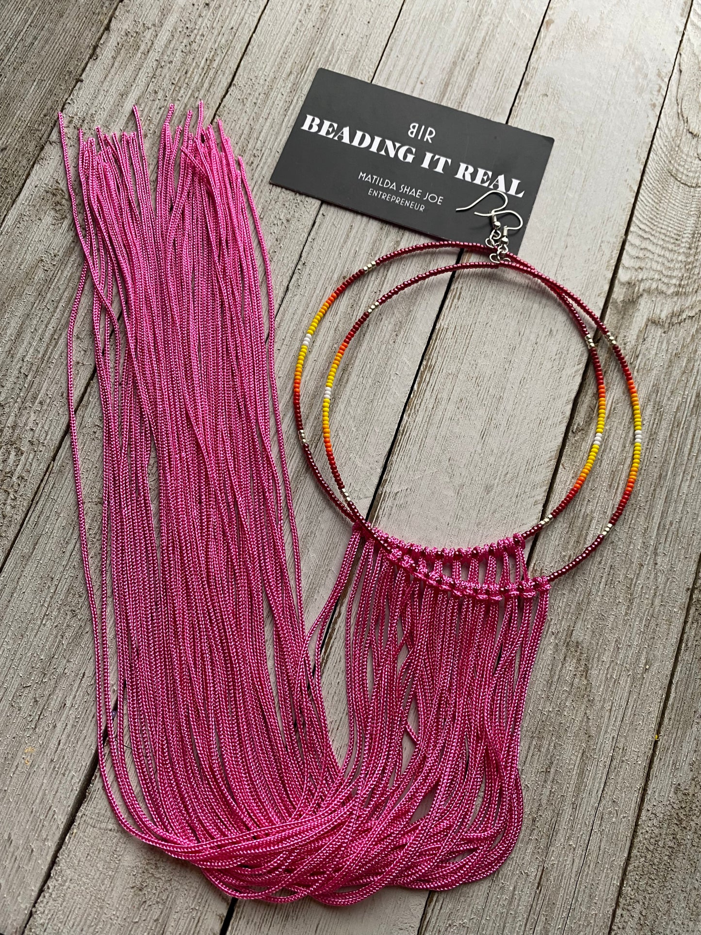 Mega Red Heart Fringes by Beading It Real