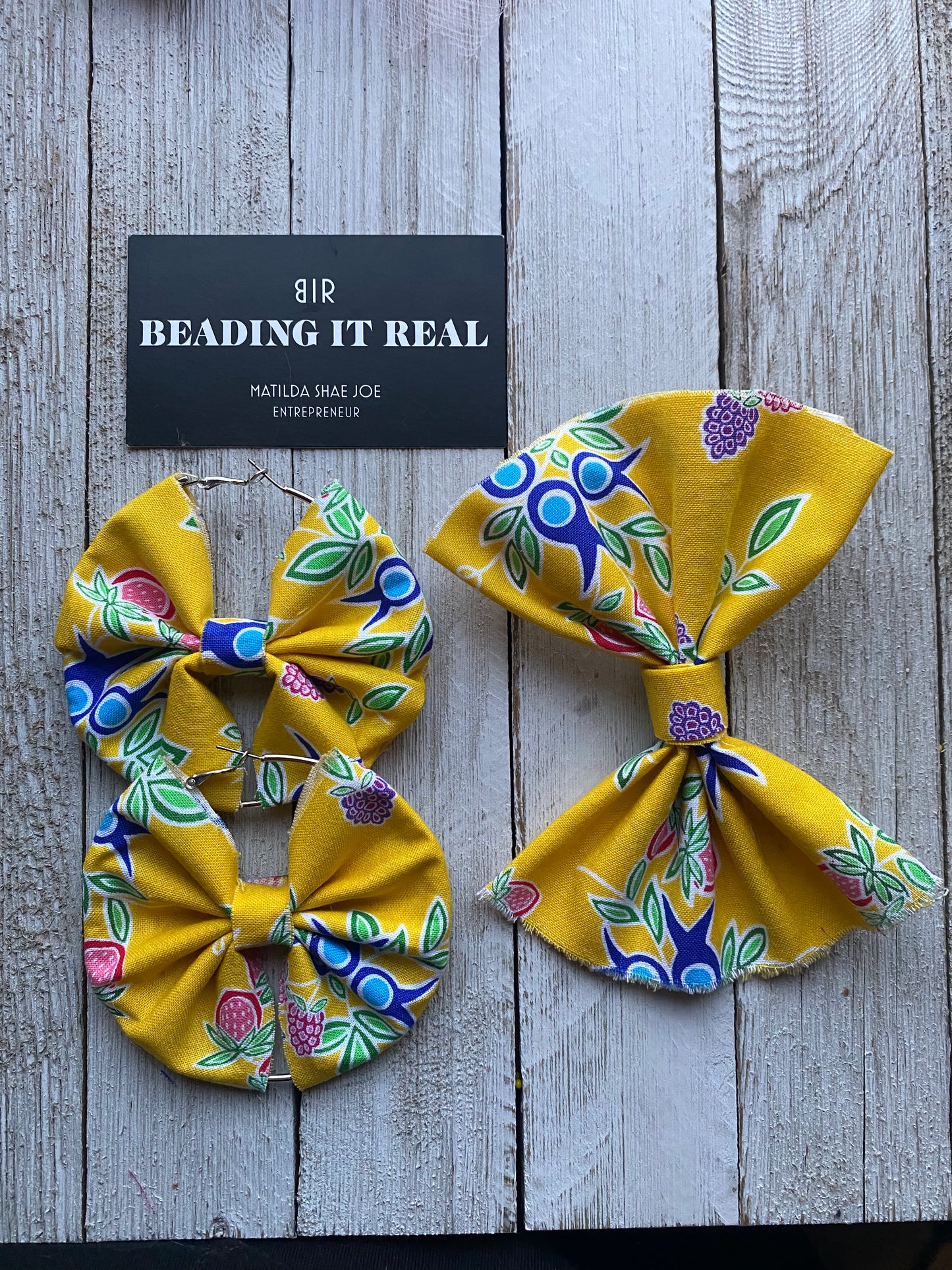 Yellow Bow Bundle by Beading It Real