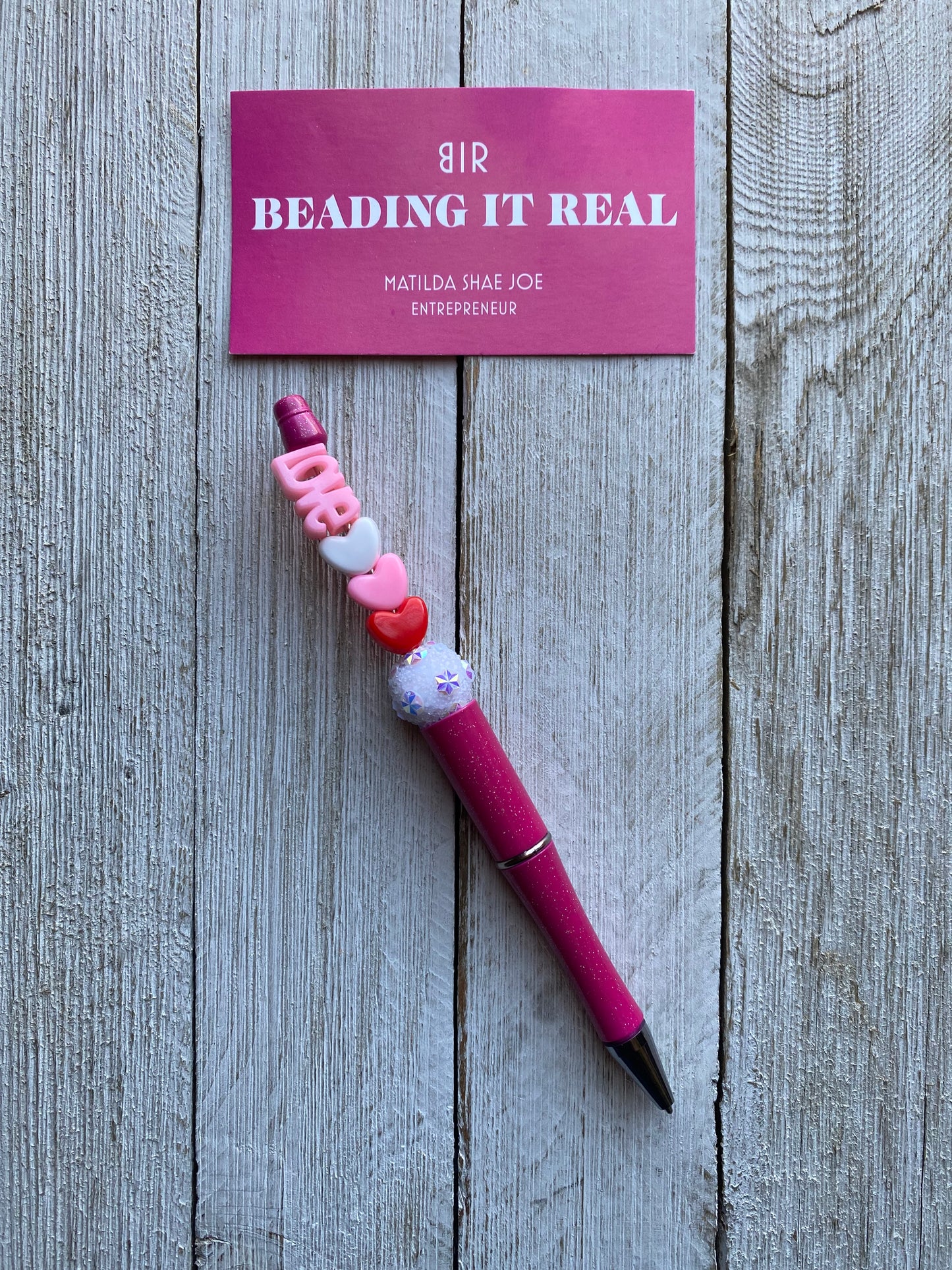 RTS-BIR Valentine Pens by Beading It Real