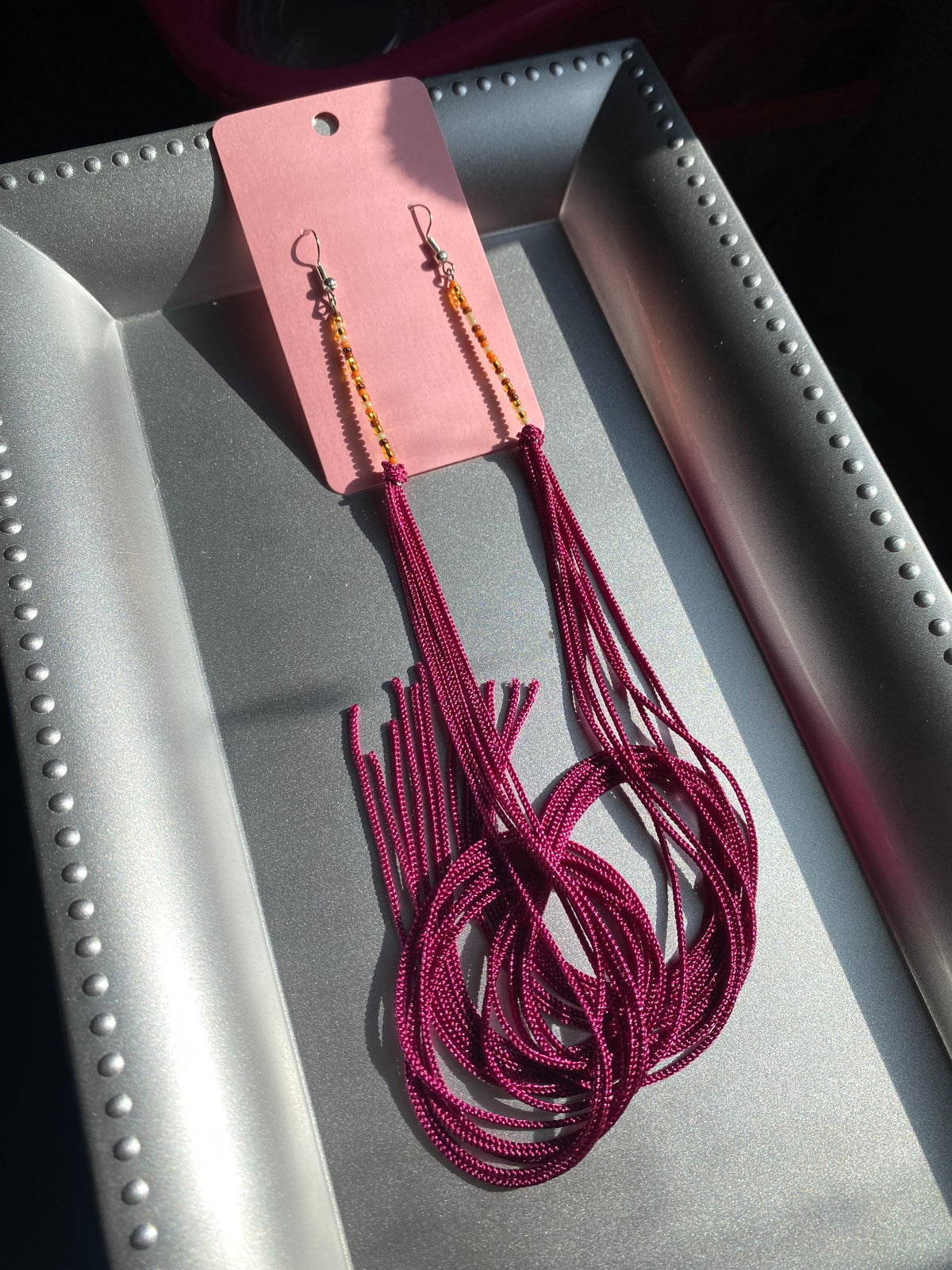 Maroon Single Fringe by BIR