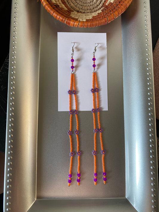 Pumpkin Purple Florals by BIR