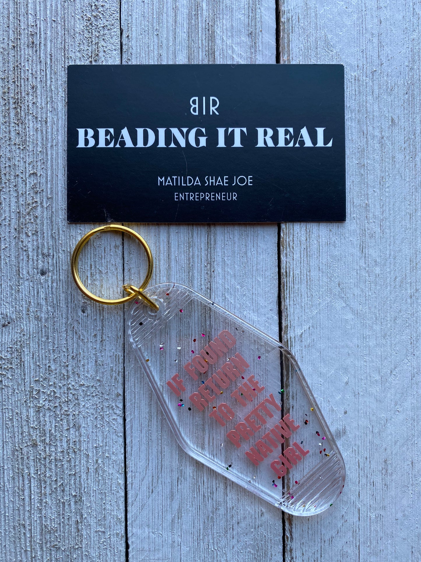 Pretty Keychain by Beading It Real