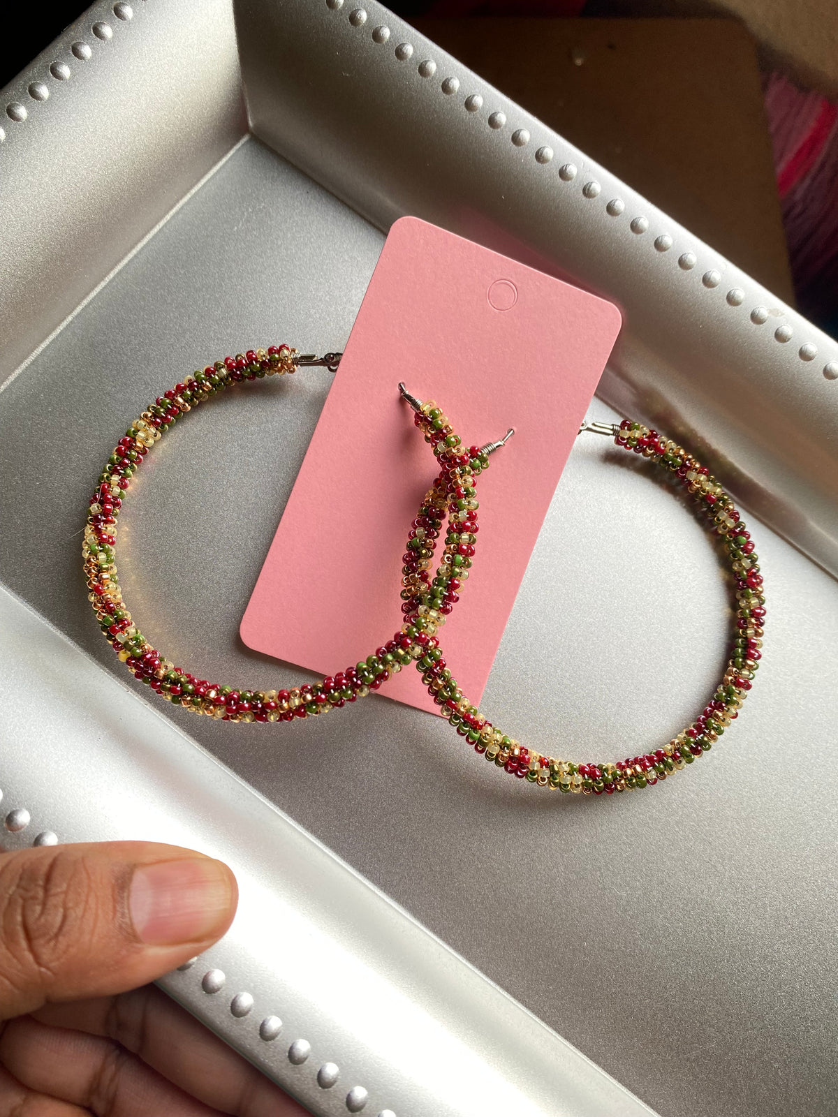 Cranberry Festive Hoops by BIR