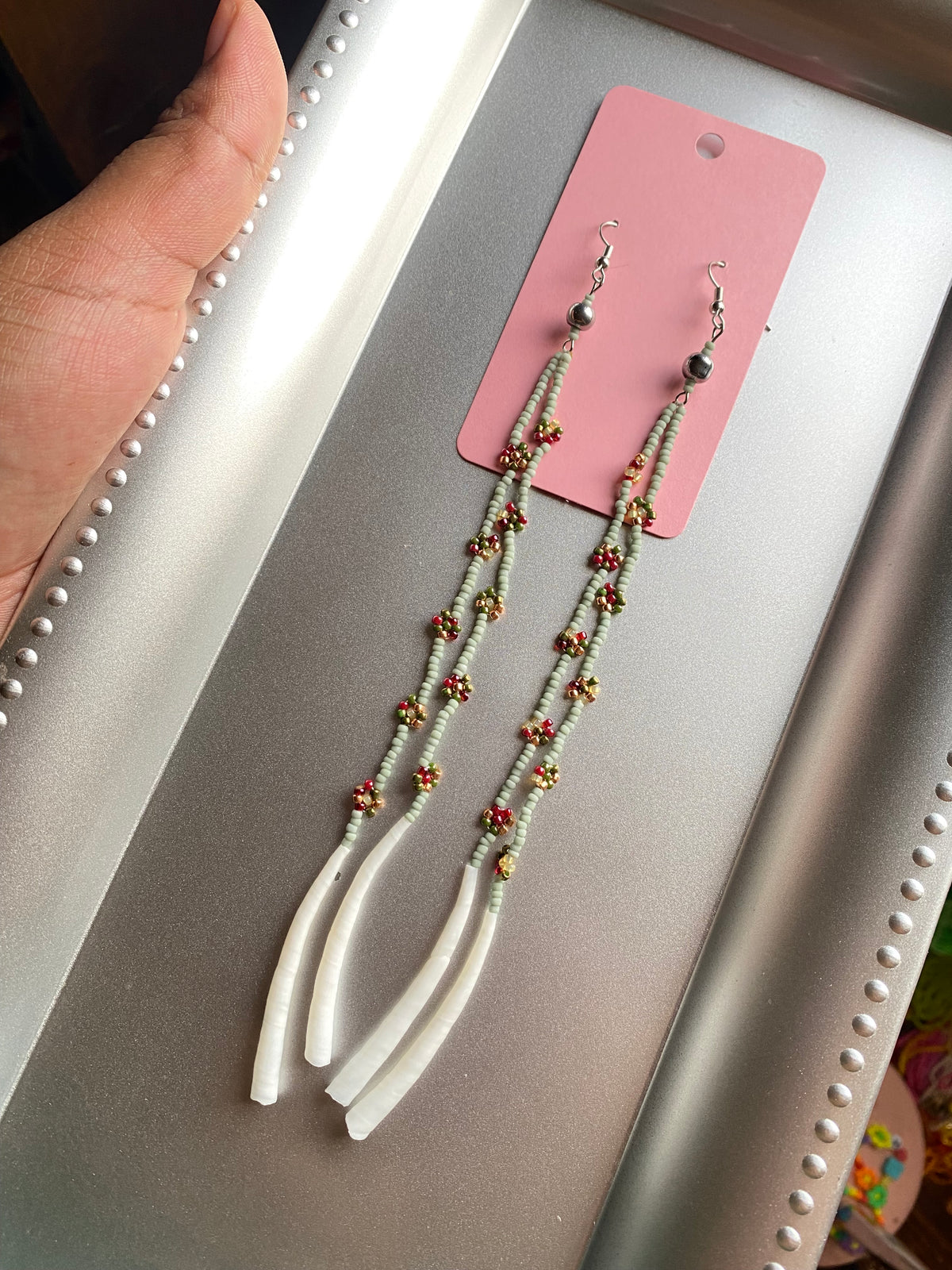 Sage and Cranberry Fringes by BIR