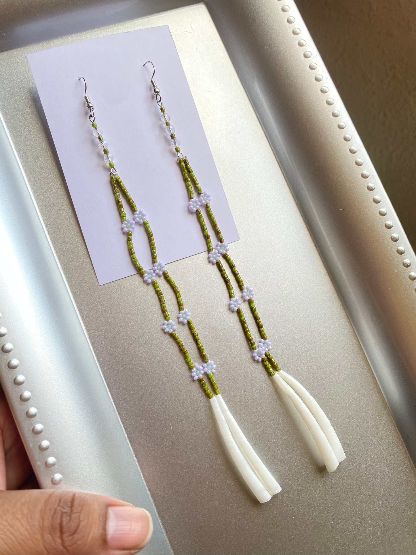 Olive Vine with Dentalium Shells by BIR