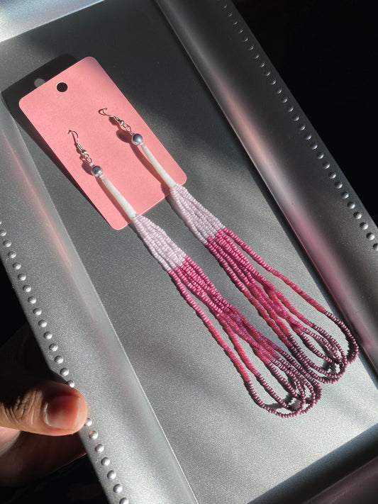 Burgundy Blush Dangles by BIR