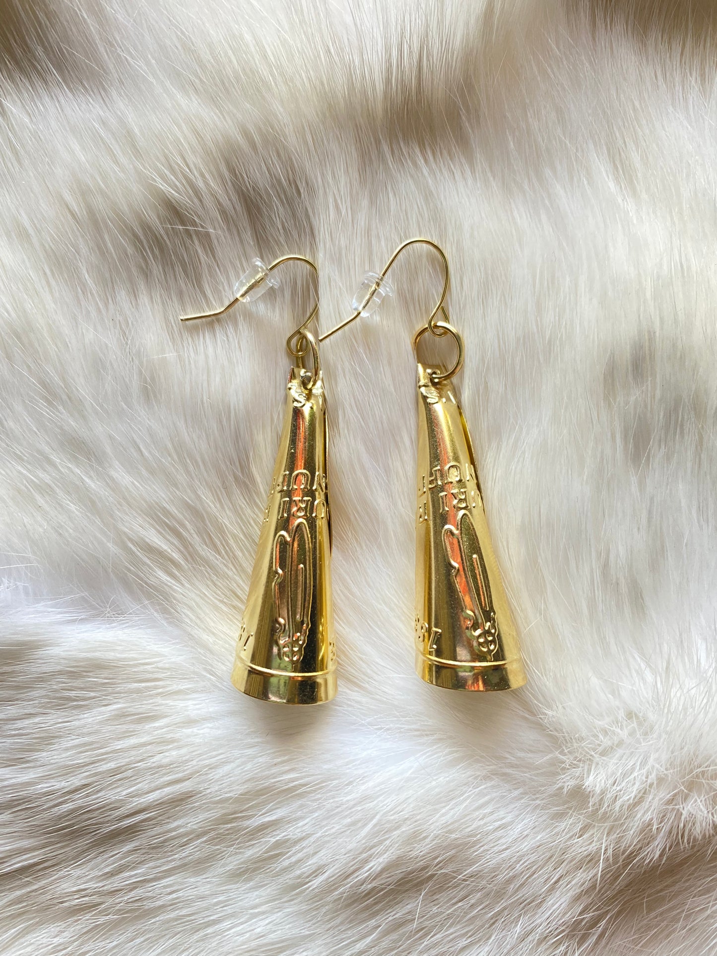 Gold Jingle Cone Earrings by Beading It Real